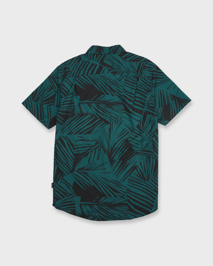 Aruba Palm Classic Stretch Short Sleeve Shirt - Mediterranea