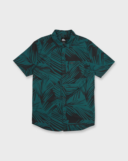 Aruba Palm Classic Stretch Short Sleeve Shirt - Mediterranea
