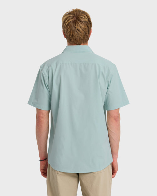 Ridgeport Tech Classic UPF Short Sleeve Shirt - Blue Haze