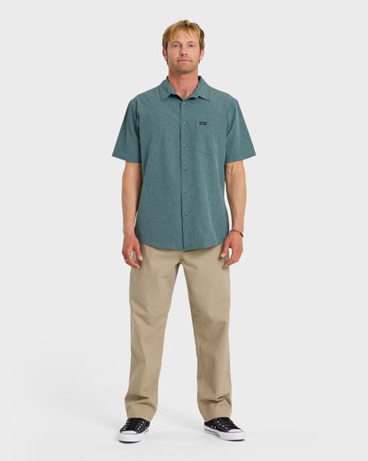 Ridgeport Tech Classic UPF Short Sleeve Shirt - Mediterranea