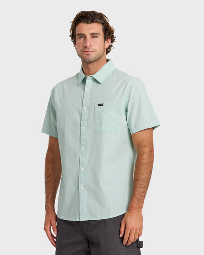 Shore Break Classic Short Sleeve Button-Up Shirt - Blue Haze