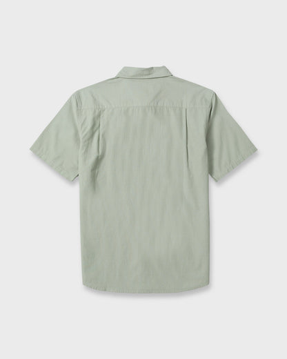 Shore Break Classic Short Sleeve Woven Button-Up Shirt - Iceberg Green