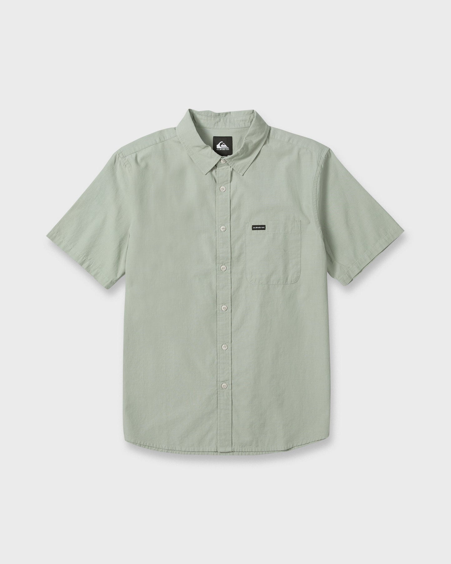 Shore Break Classic Short Sleeve Woven Button-Up Shirt - Iceberg Green
