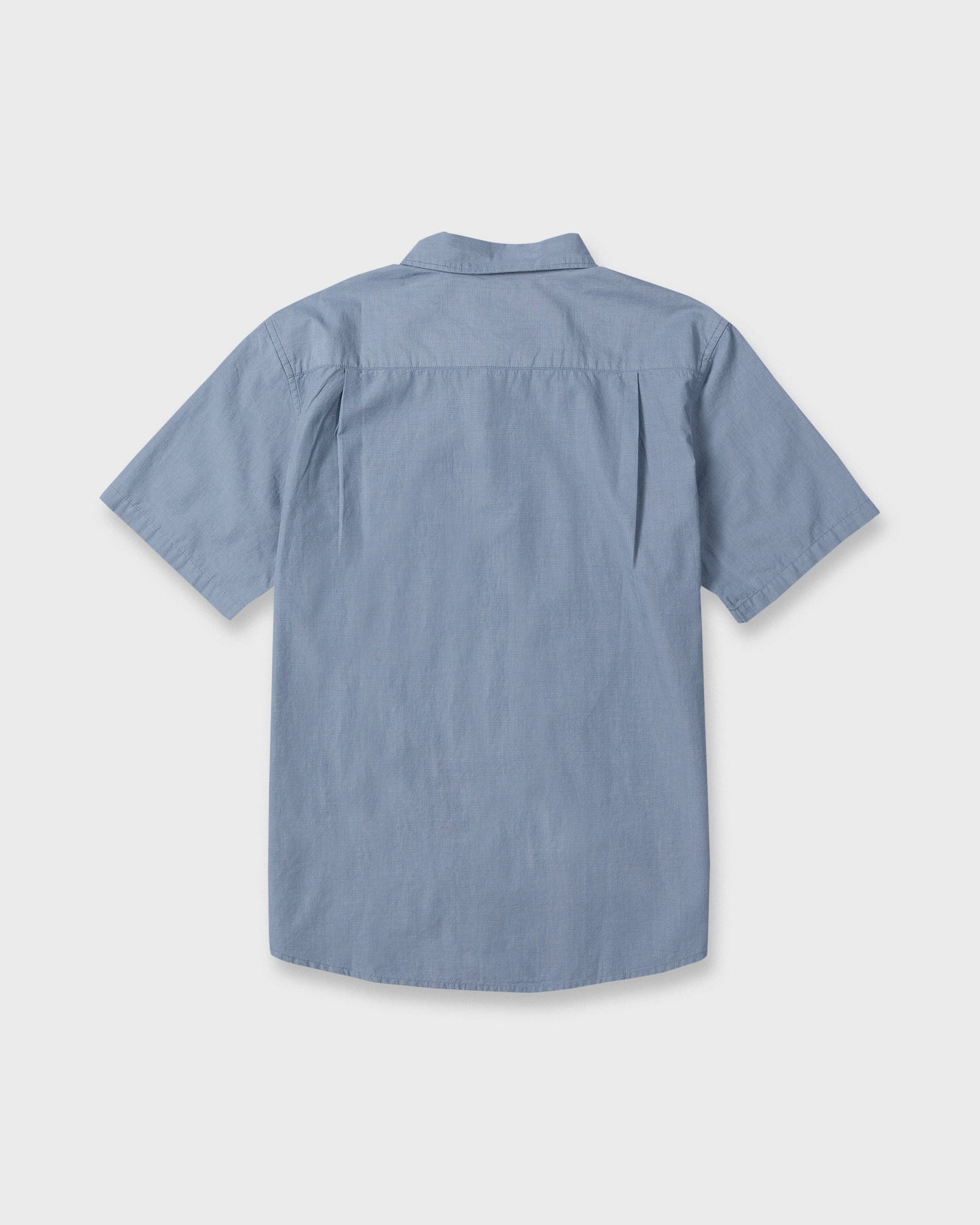 Shore Break Classic Short Sleeve Woven Button-Up Shirt - Quiet Harbor