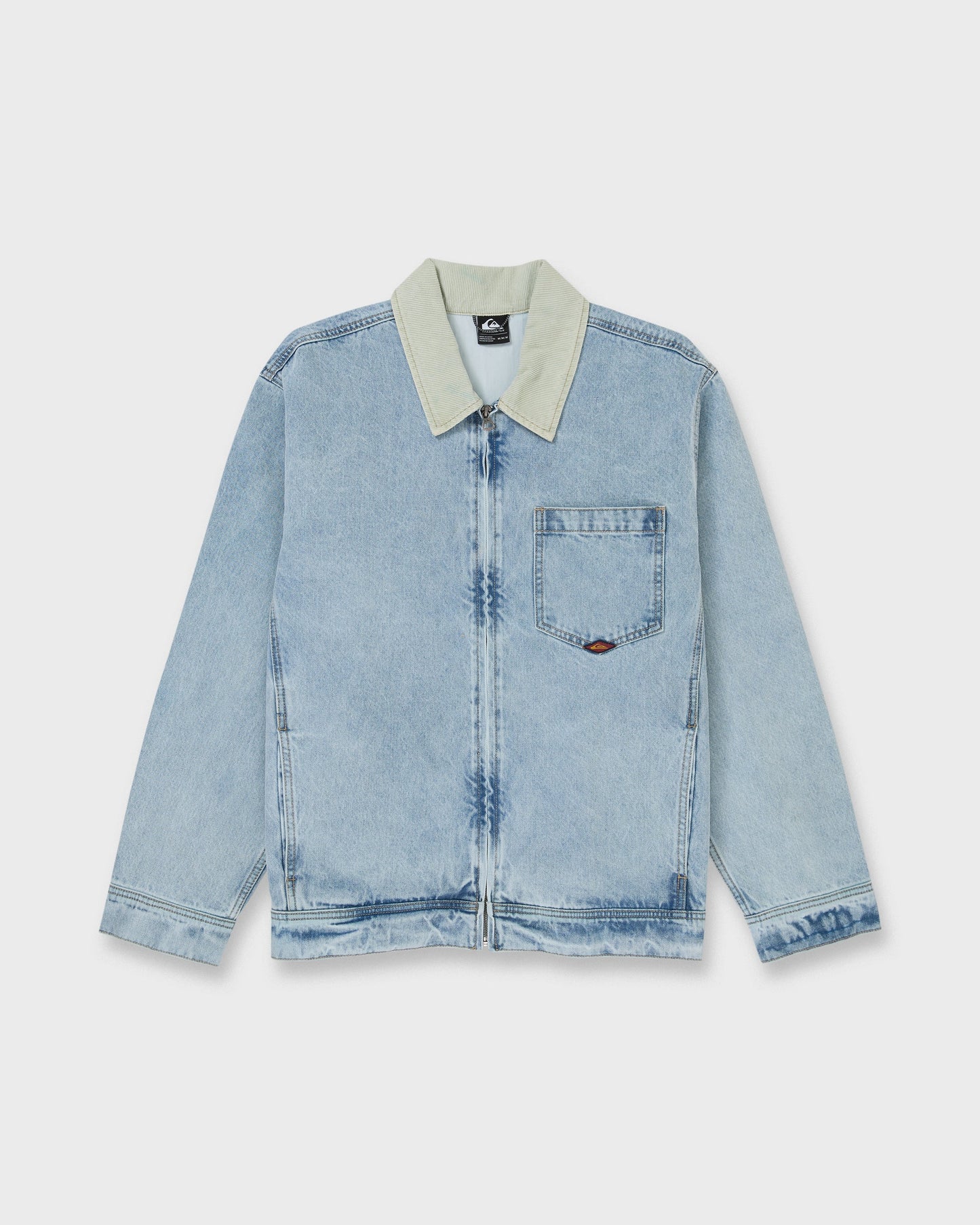 Surf Harrington Denim Jacket - Light Indigo