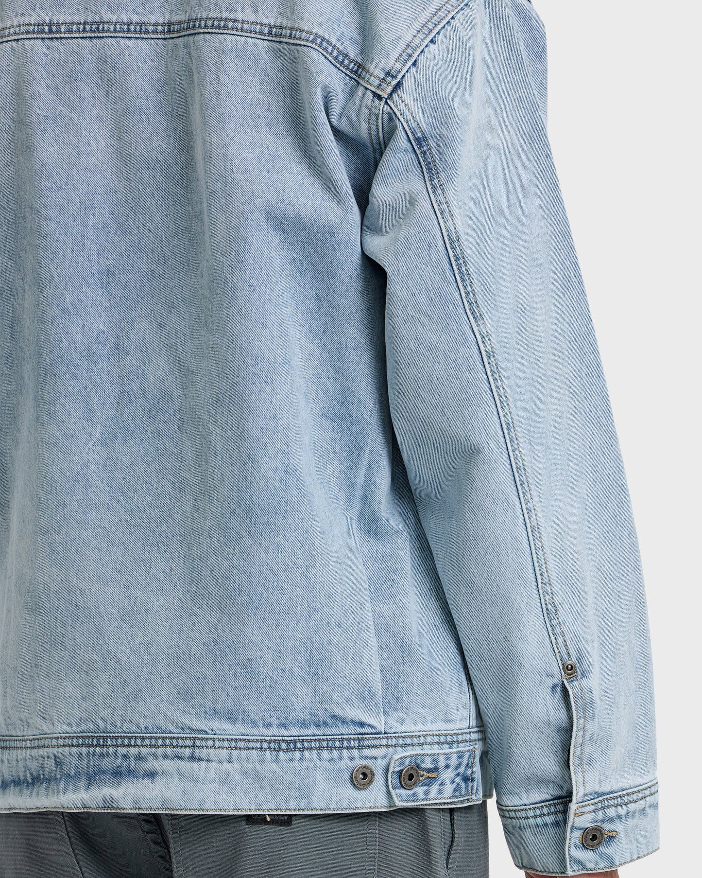 Surf Harrington Denim Jacket - Light Indigo