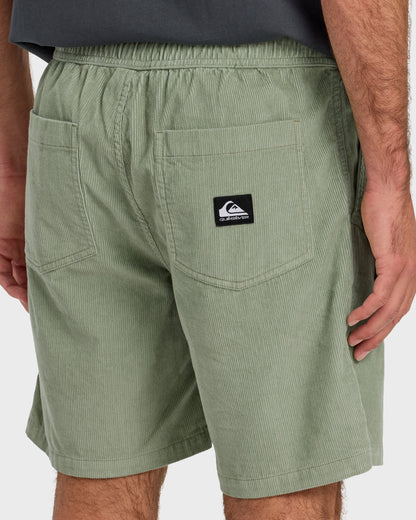 Taxer Cord 18" Elastic Waist Shorts - Lily Pad