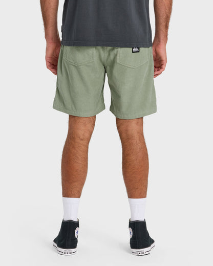 Taxer Cord 18" Elastic Waist Shorts - Lily Pad