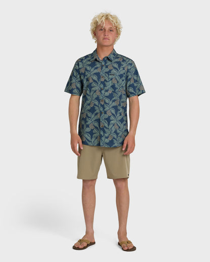 Hala Classic Short Sleeve Shirt - Dark Denim