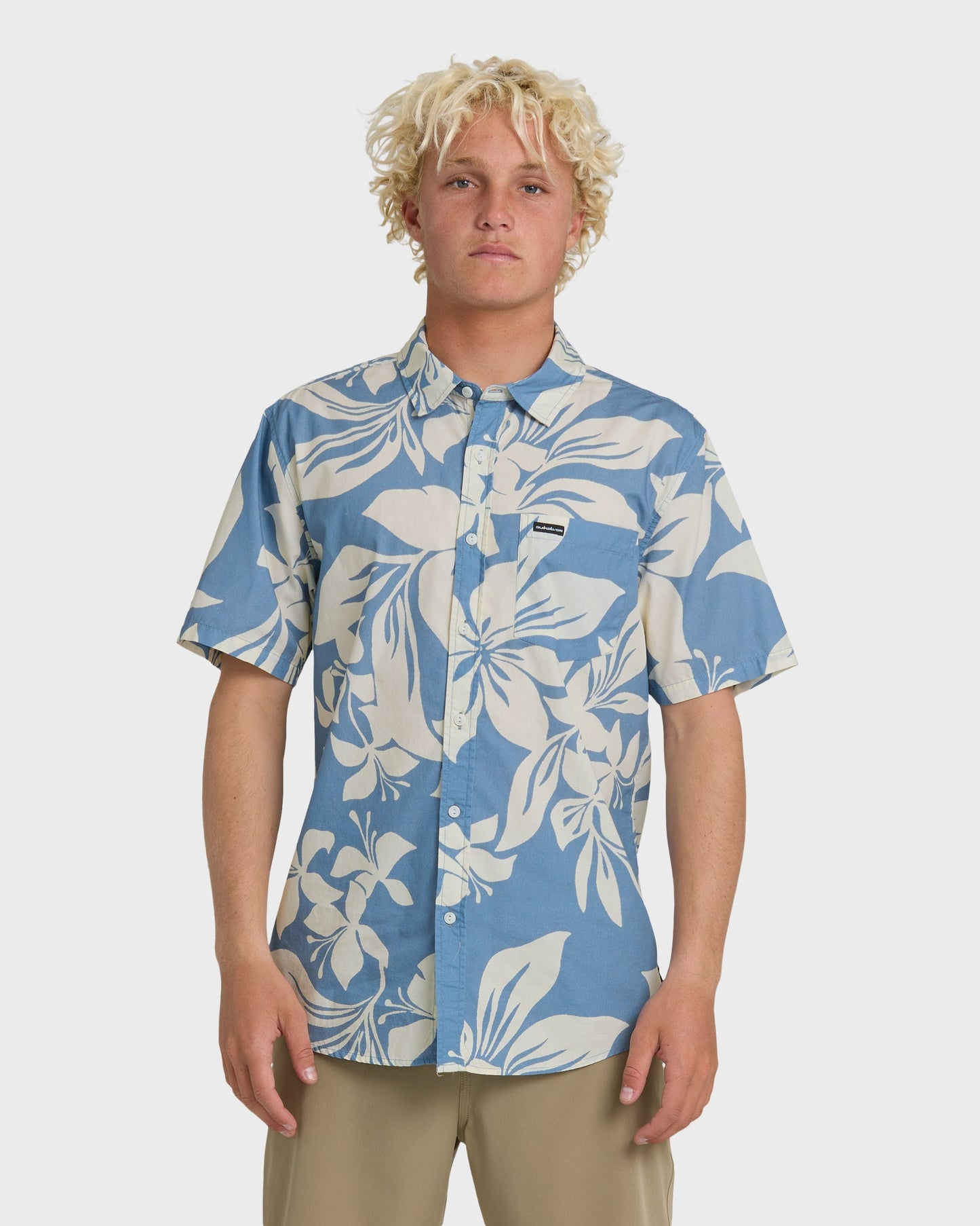Kailua Classic Printed Short Sleeve Shirt - Riviera