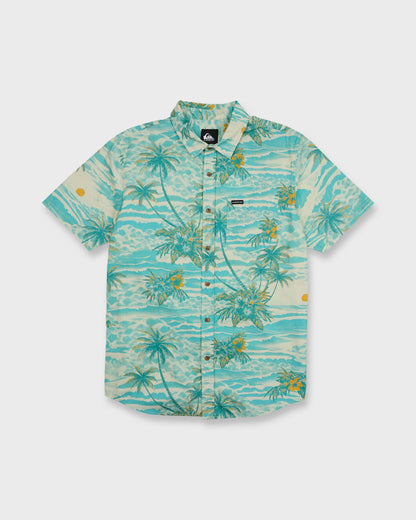 Sundown Stretch Classic Short Sleeve Shirt - Aqua