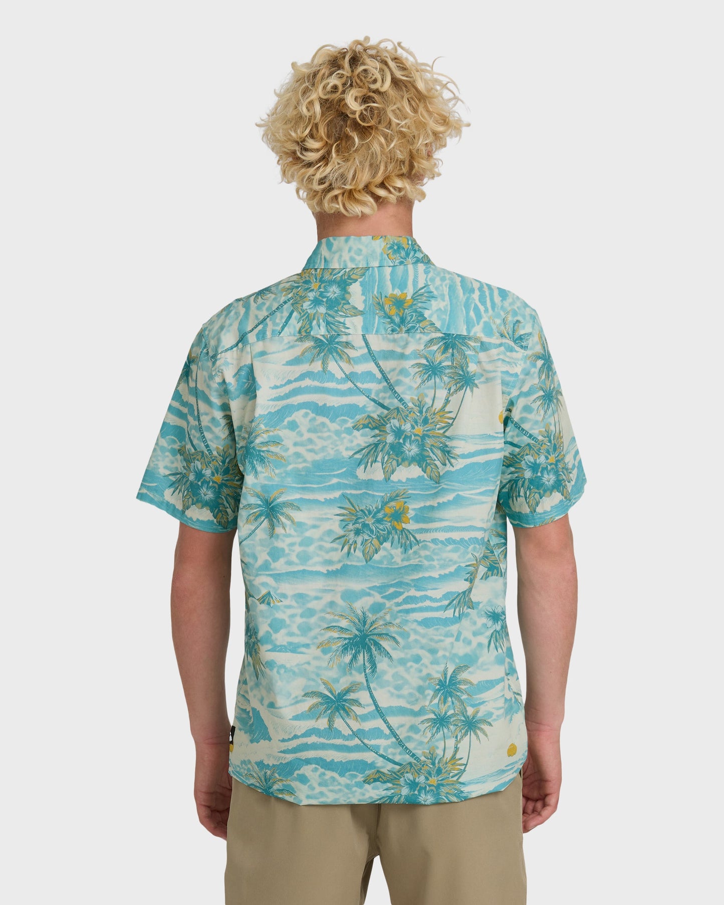 Sundown Stretch Classic Short Sleeve Shirt - Aqua