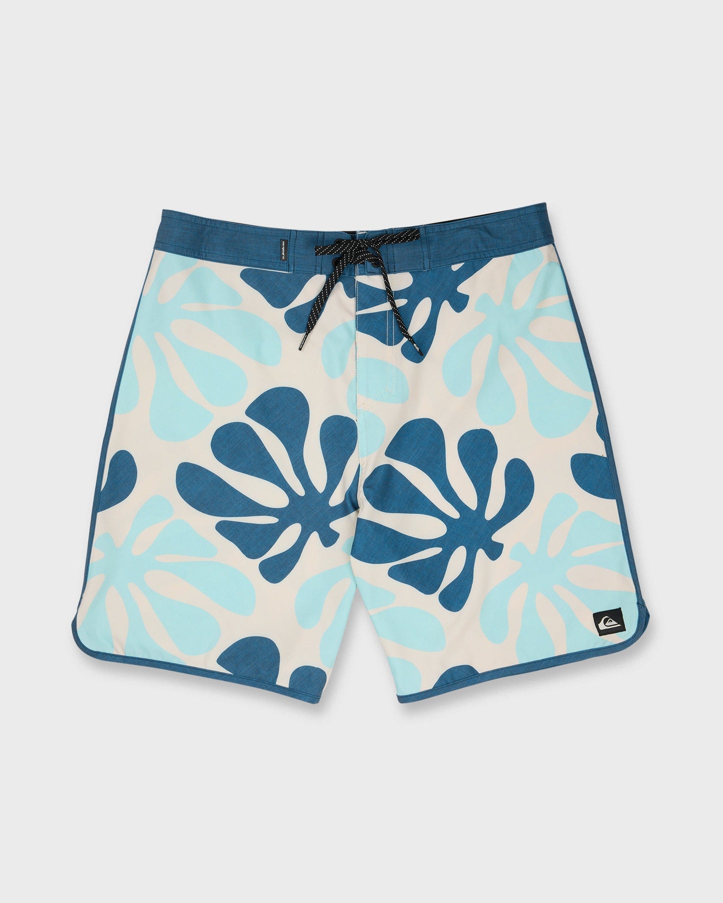 SurfSilk Sol Tiles Scallop 19" Boardshorts - Bone White