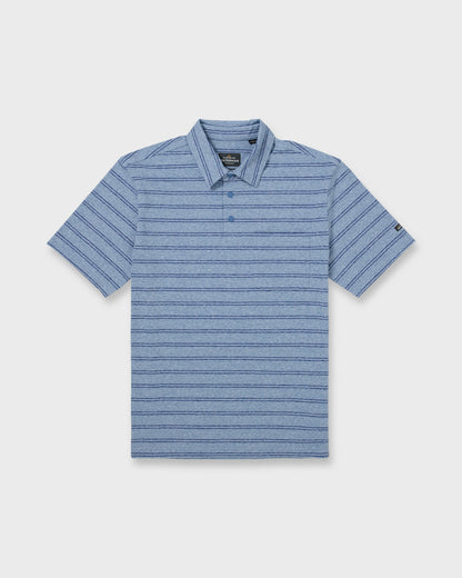 Waterman Shank UPF 50 Short Sleeve Jersey Polo - Riviera