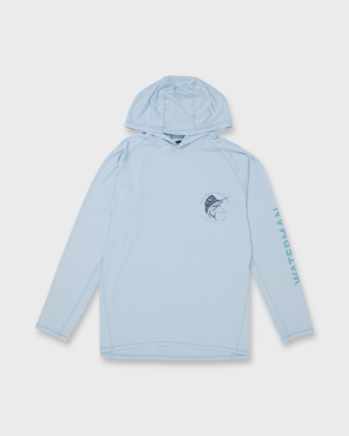 Waterman Marley Hooded Long Sleeve UPF 50 Surf Shirt - Skyway