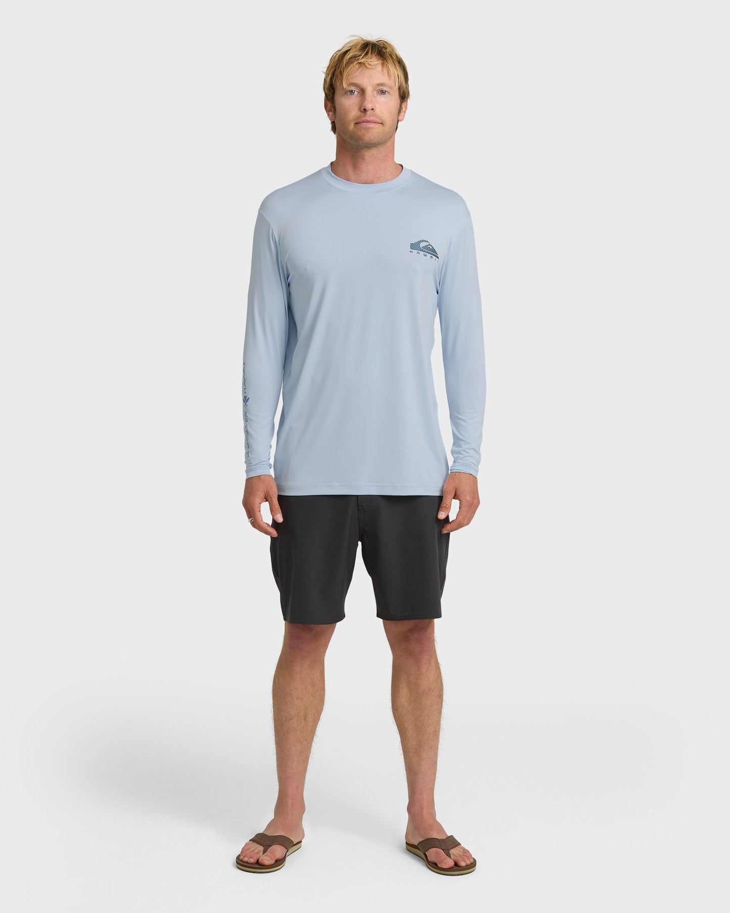HI Everyday UPF 50 Long Sleeve Surf Shirt - Skyway