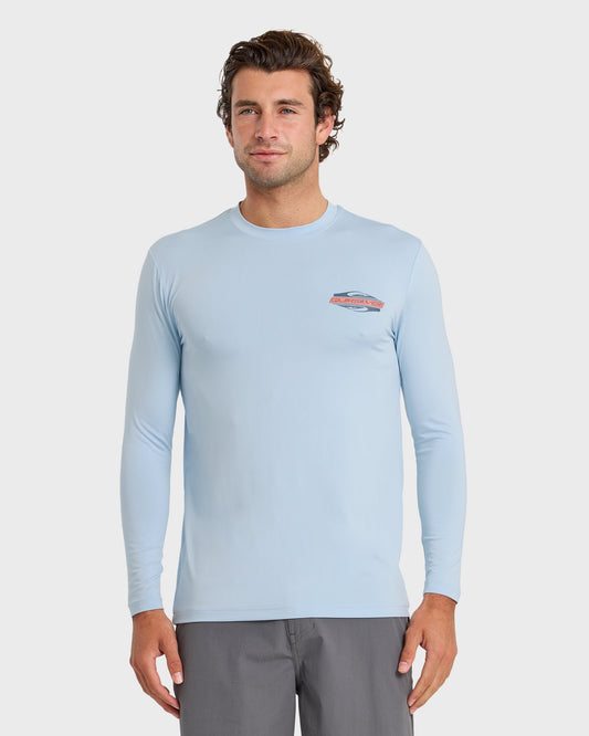 Everyday Graphic UPF 50 Long Sleeve Surf Shirt - Skyway
