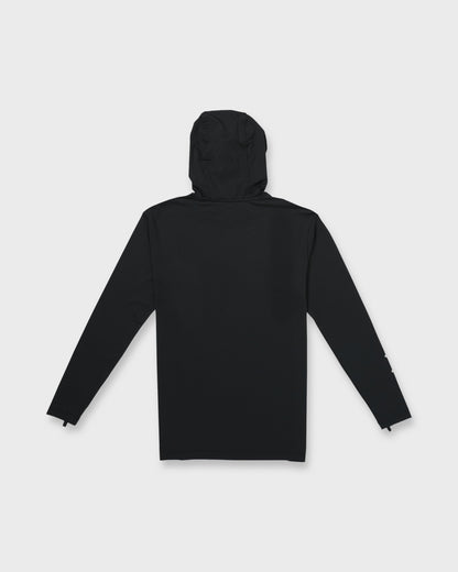 Everyday Hooded UPF 50 Long Sleeve Surf Shirt - Black