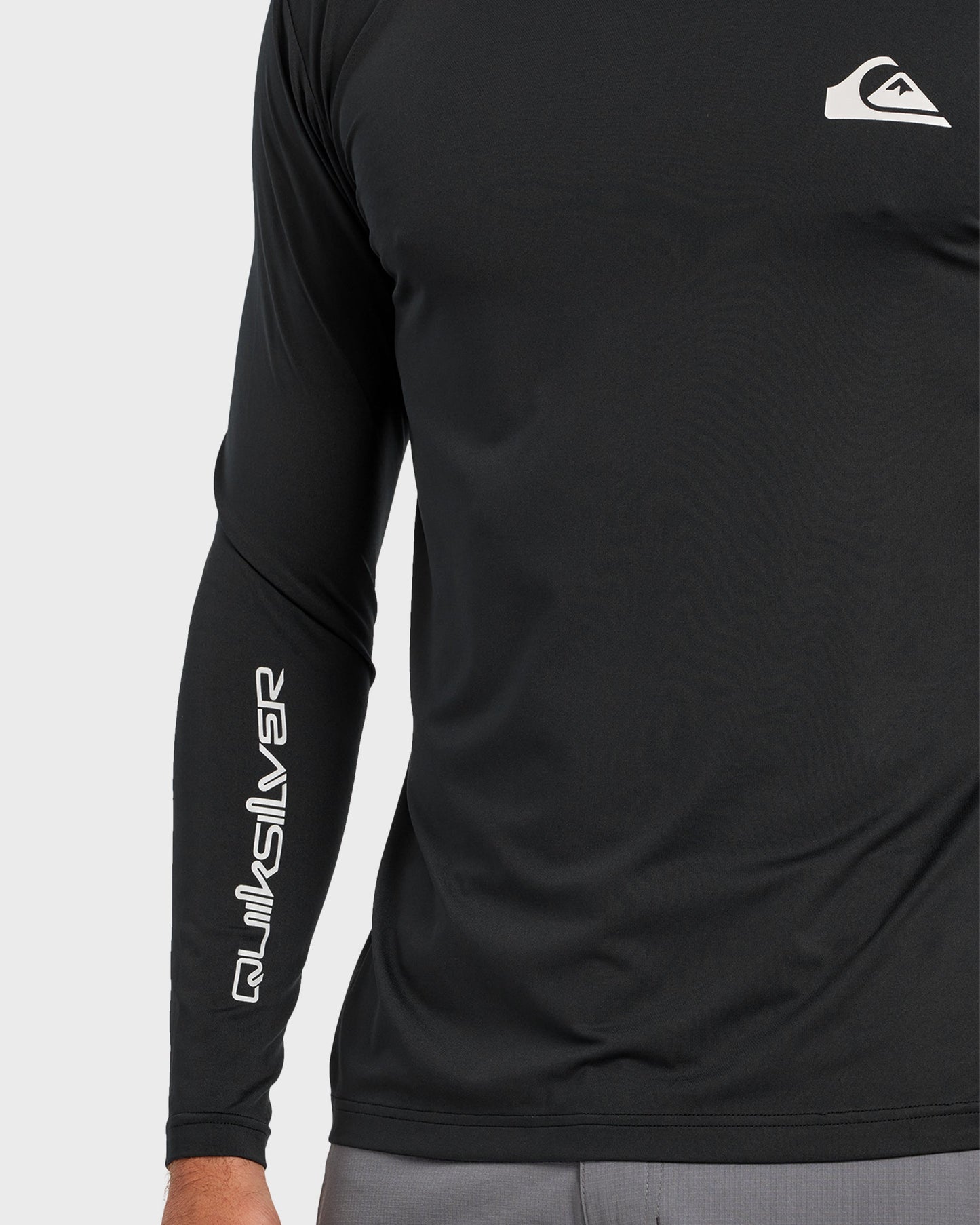 Everyday Hooded UPF 50 Long Sleeve Surf Shirt - Black