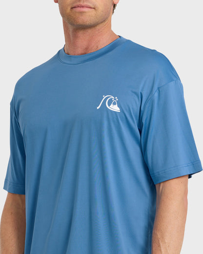 DNA Logo UPF 50 Short Sleeve Surf Shirt - Riviera