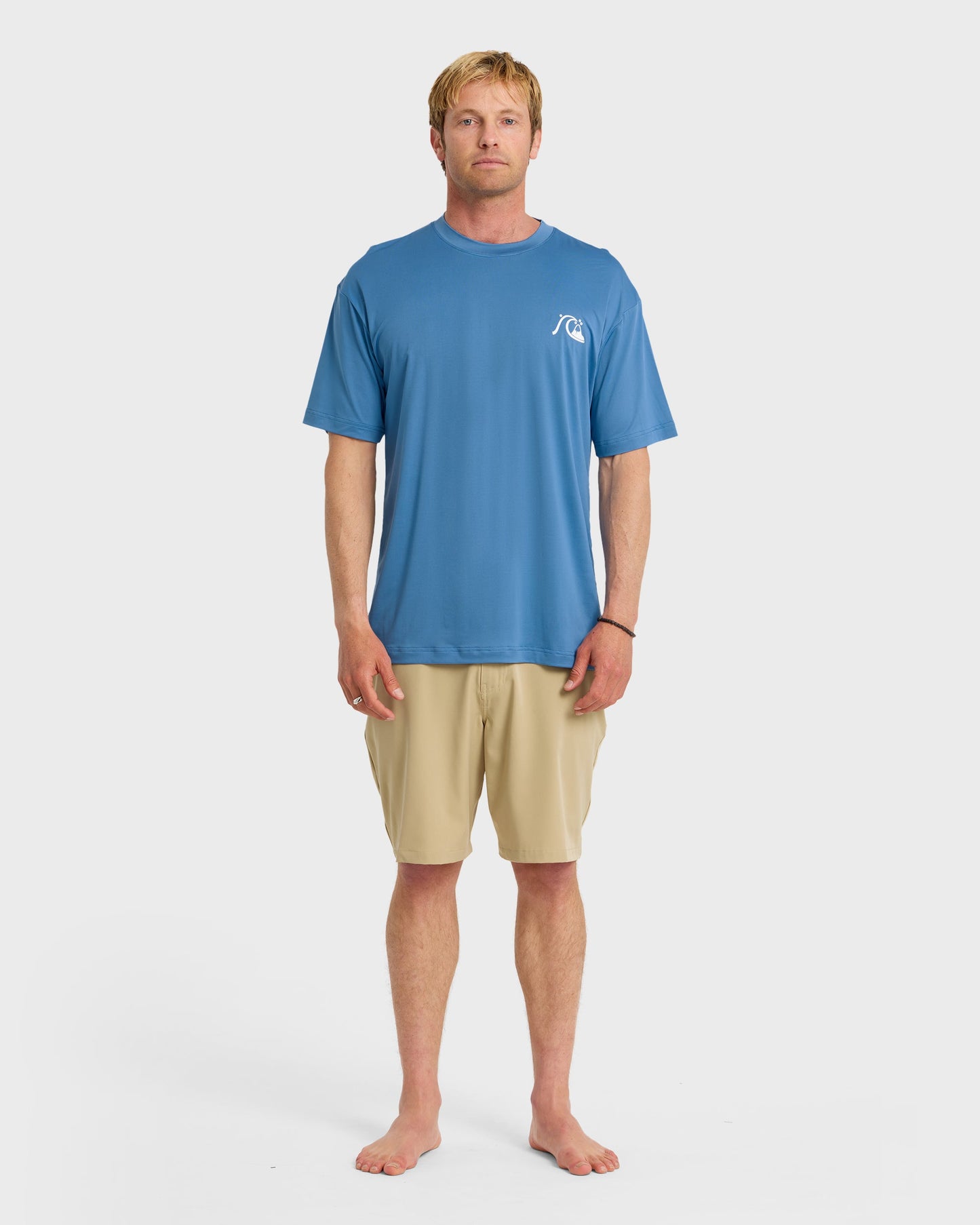 DNA Logo UPF 50 Short Sleeve Surf Shirt - Riviera