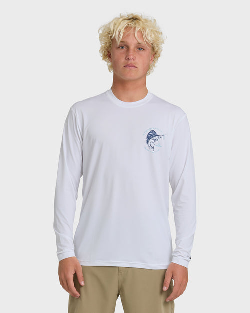 Waterman Cool Breeze UPF 50 Long Sleeve Surf Shirt - White
