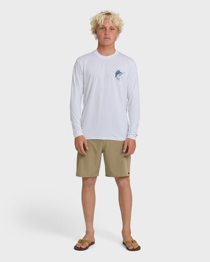 Waterman Cool Breeze UPF 50 Long Sleeve Surf Shirt - White