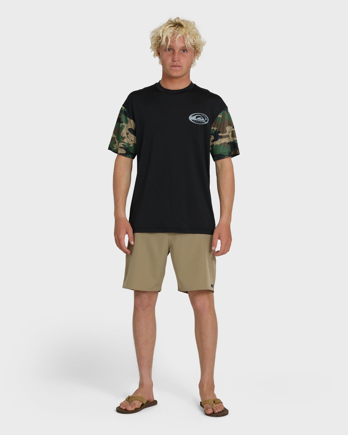 HI Everyday UPF 50 Short Sleeve Surf Shirt - Camo