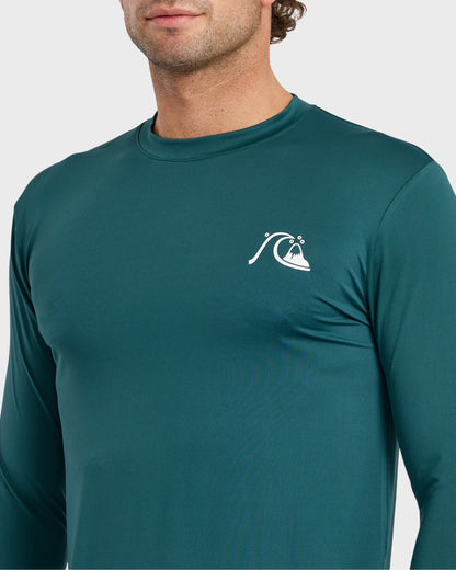 DNA Logo UPF 50 Long Sleeve Surf Shirt - Mediterranea