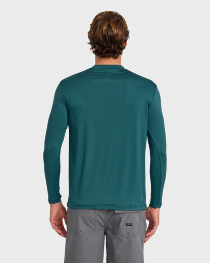 DNA Logo UPF 50 Long Sleeve Surf Shirt - Mediterranea