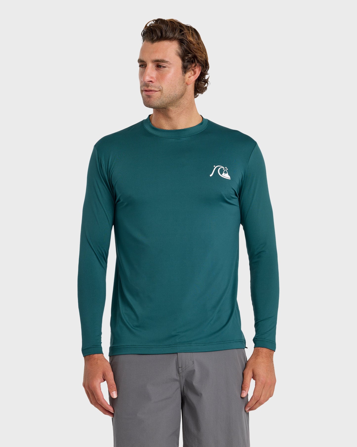 DNA Logo UPF 50 Long Sleeve Surf Shirt - Mediterranea