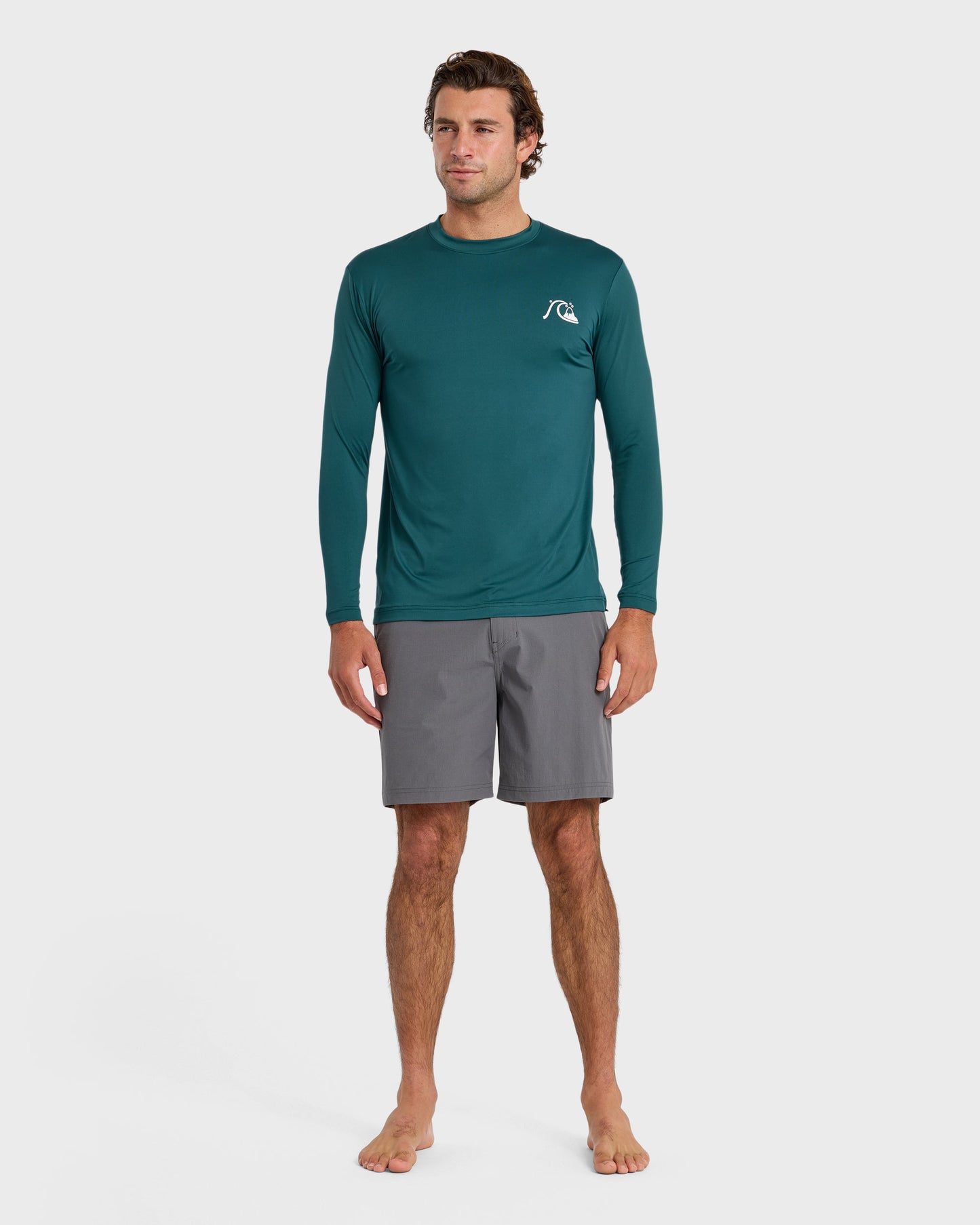 DNA Logo UPF 50 Long Sleeve Surf Shirt - Mediterranea