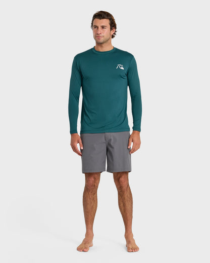 DNA Logo UPF 50 Long Sleeve Surf Shirt - Mediterranea