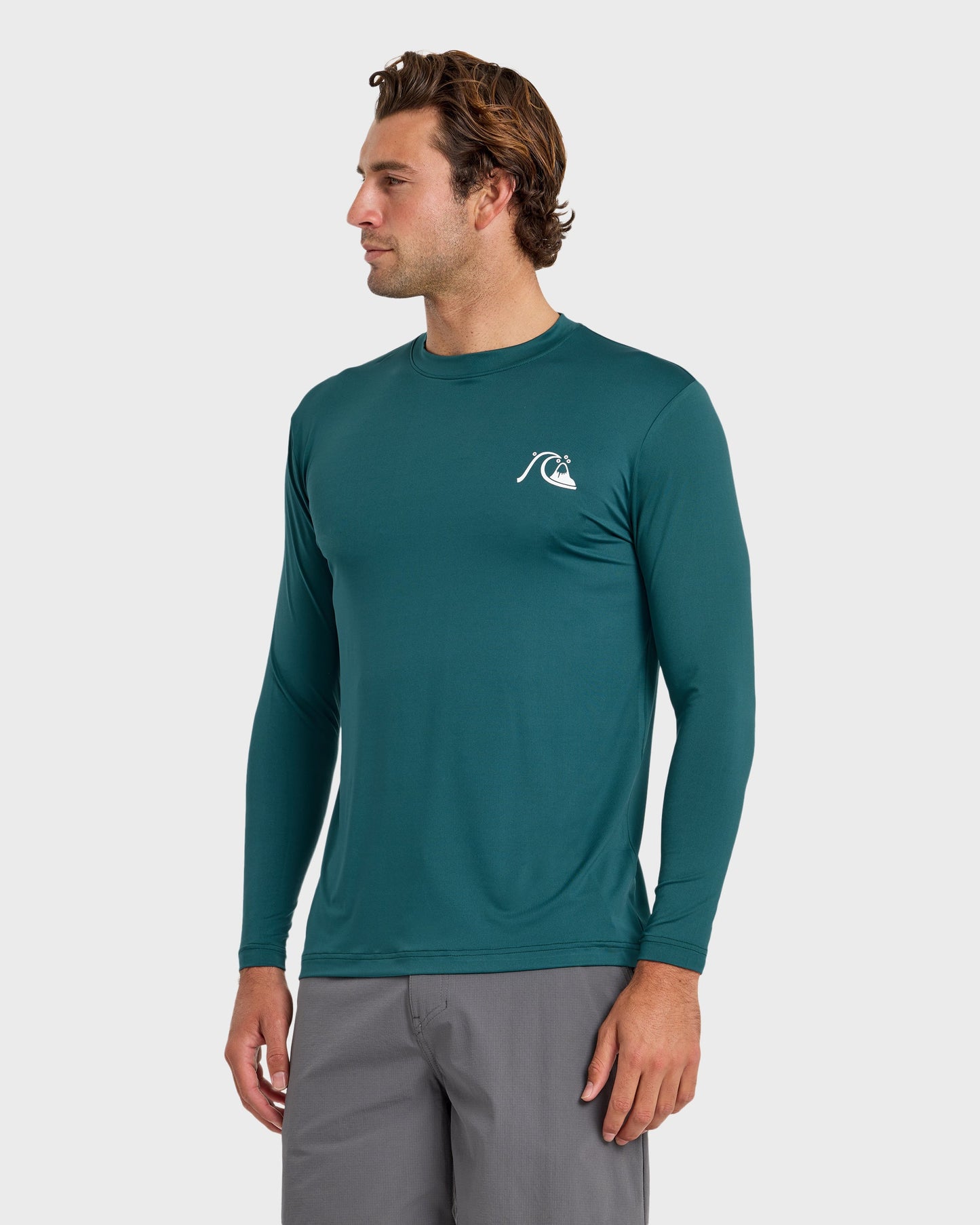 DNA Logo UPF 50 Long Sleeve Surf Shirt - Mediterranea
