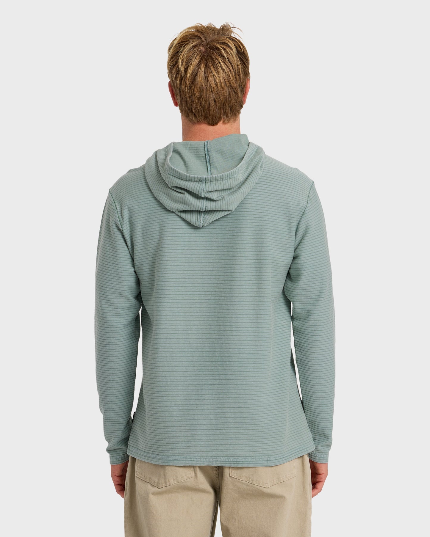 Alamitos Jacquard Stripe Pullover Hoodie - Lily Pad