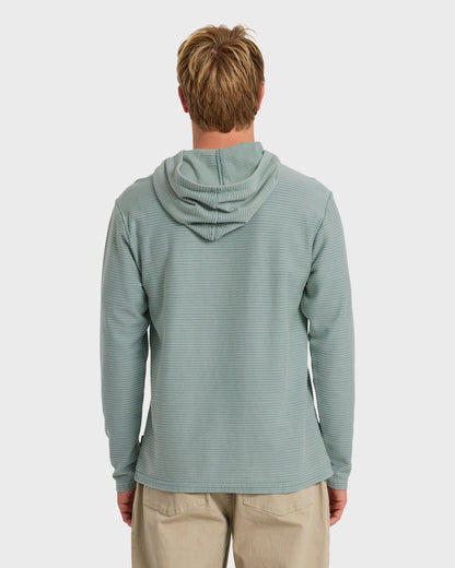 Alamitos Jacquard Stripe Pullover Hoodie - Lily Pad