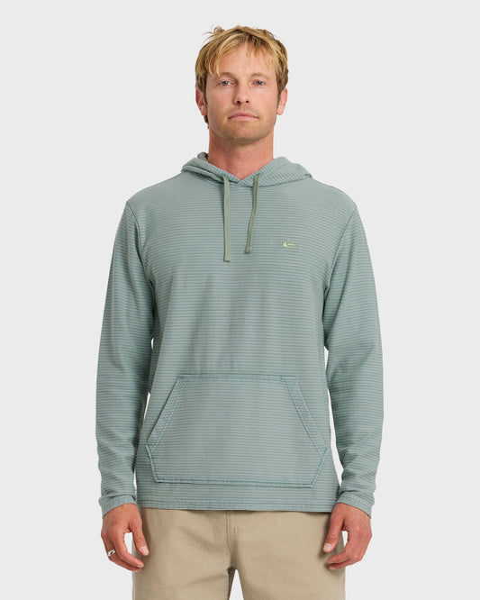 Alamitos Jacquard Stripe Pullover Hoodie - Lily Pad