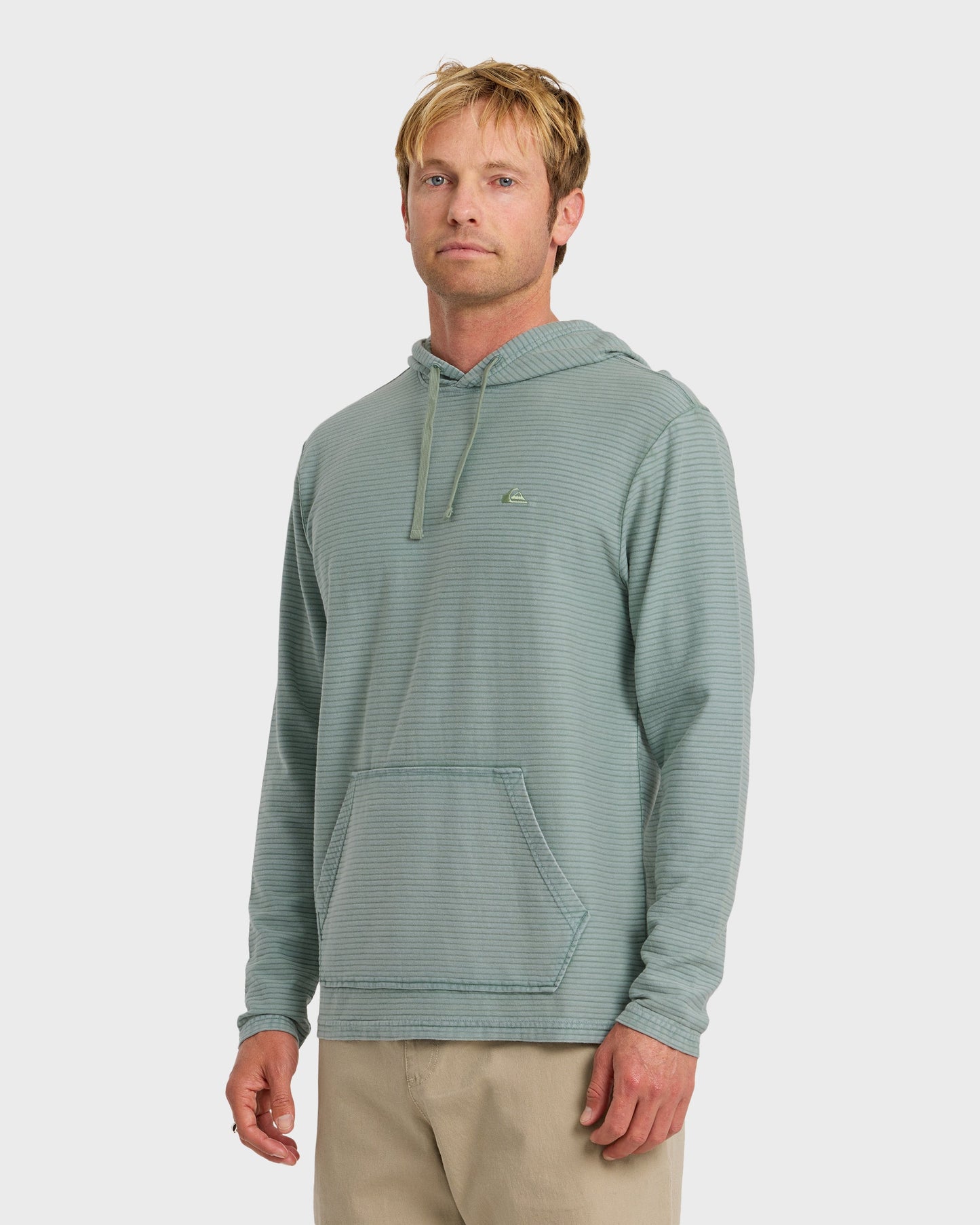 Alamitos Jacquard Stripe Pullover Hoodie - Lily Pad