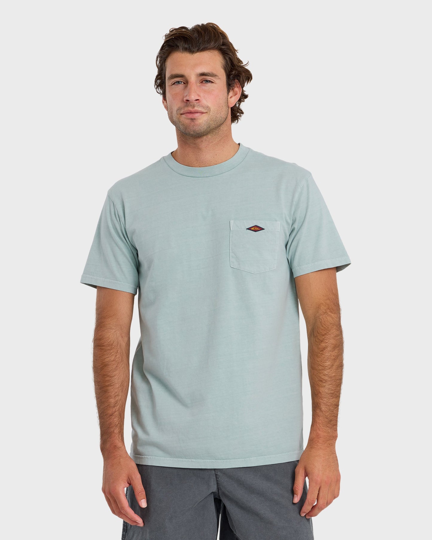 Saltwater Pigment-Dyed Short Sleeve Pocket Tee - Blue Haze