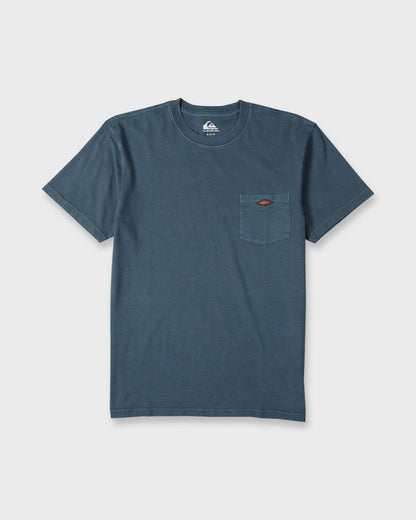 Saltwater Pigment-Dyed Short Sleeve Pocket Tee - Dark Denim