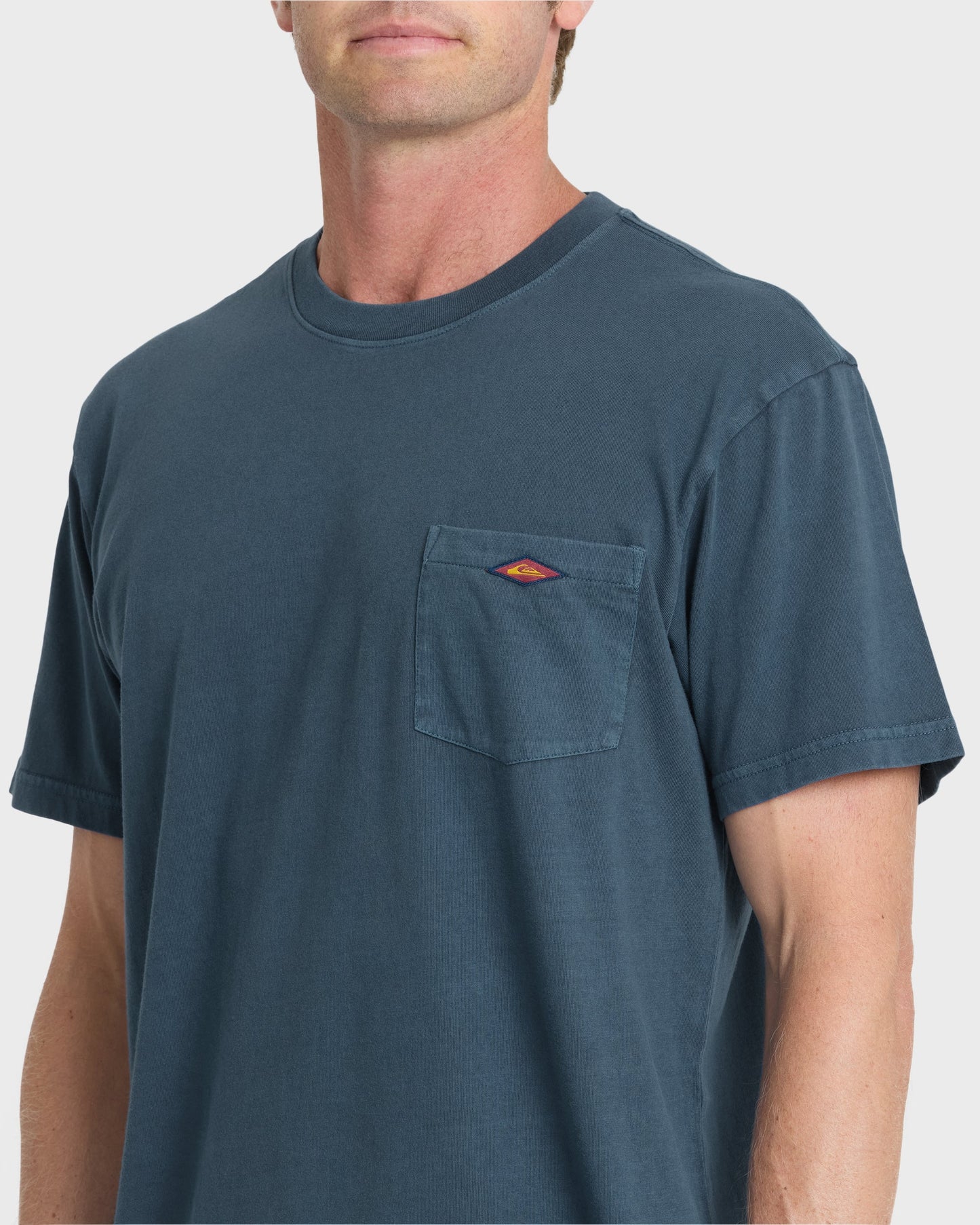 Saltwater Pigment-Dyed Short Sleeve Pocket Tee - Dark Denim