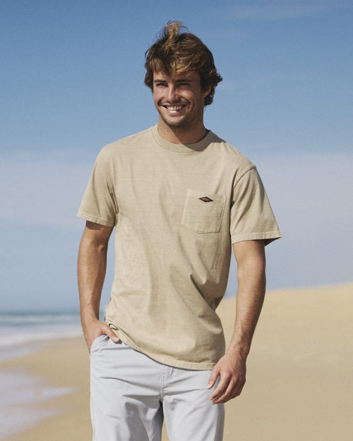 Saltwater Pigment-Dyed Short Sleeve Pocket Tee - Seneca Rock