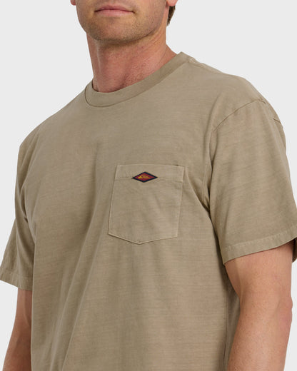 Saltwater Pigment-Dyed Short Sleeve Pocket Tee - Seneca Rock