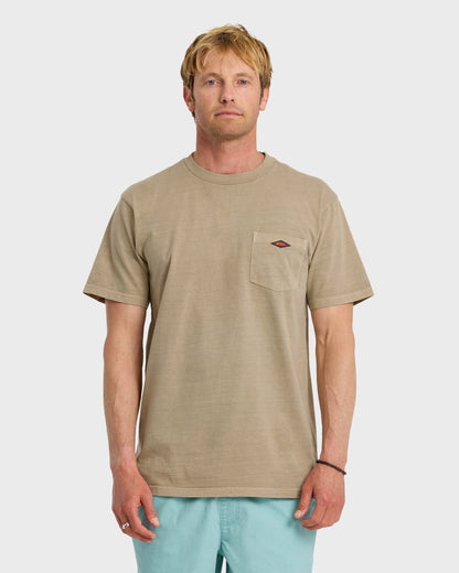Saltwater Pigment-Dyed Short Sleeve Pocket Tee - Seneca Rock