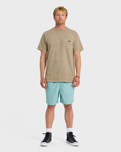 Saltwater Pigment-Dyed Short Sleeve Pocket Tee - Seneca Rock