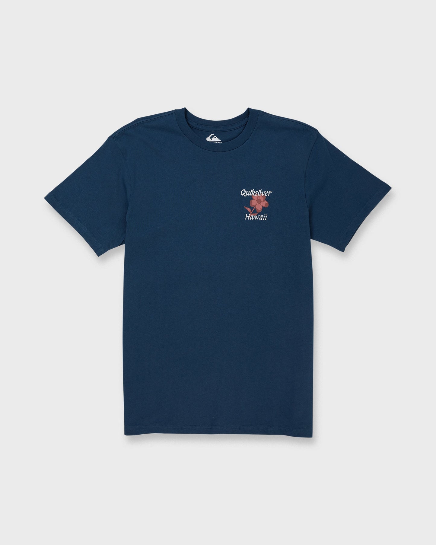 HI Floral Script Short Sleeve T-Shirt - Dark Denim