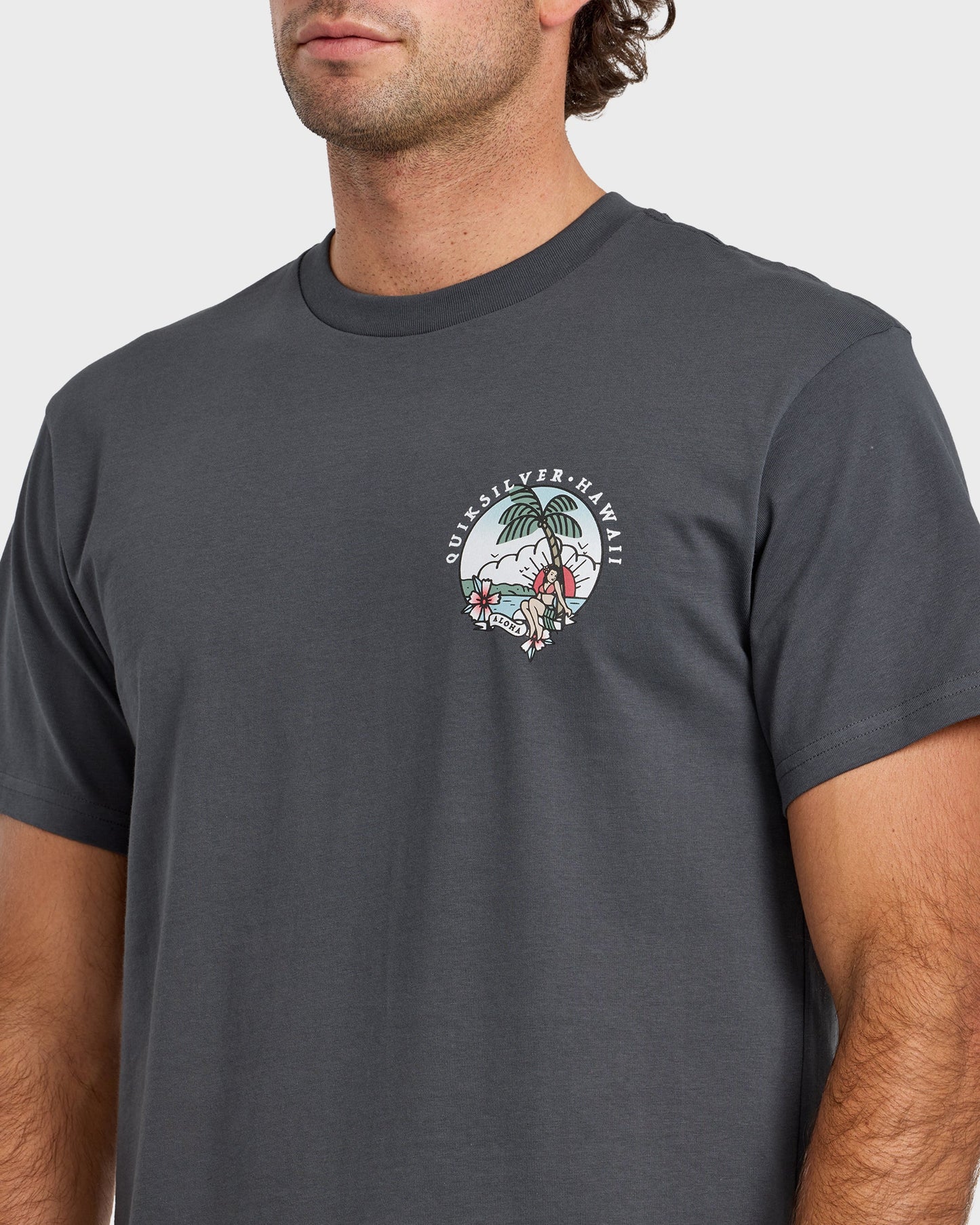 HI Hula Sunset T-Shirt - Iron Gate