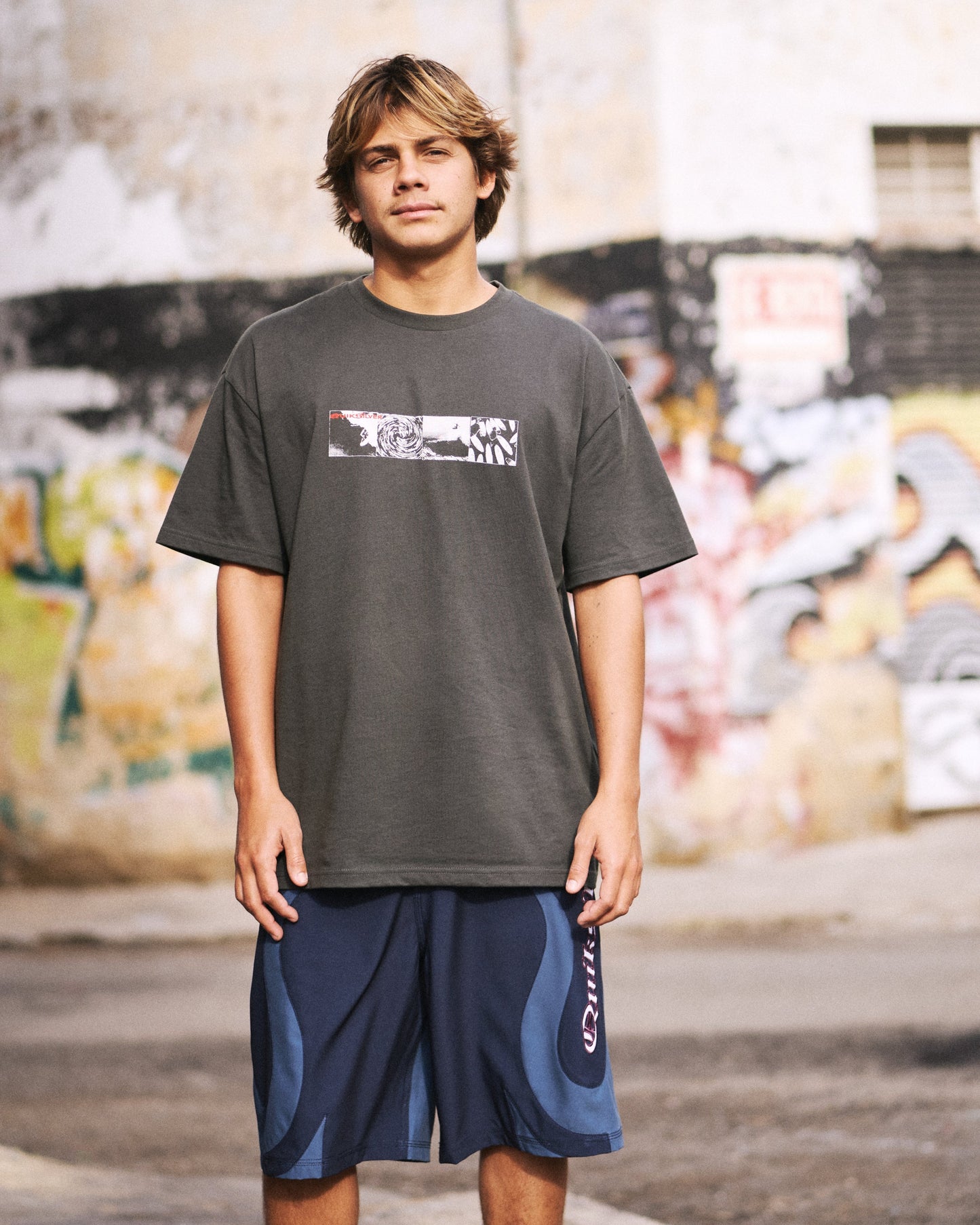 Vortex Mercury Oversized Heavyweight Short Sleeve T-Shirt - Phantom