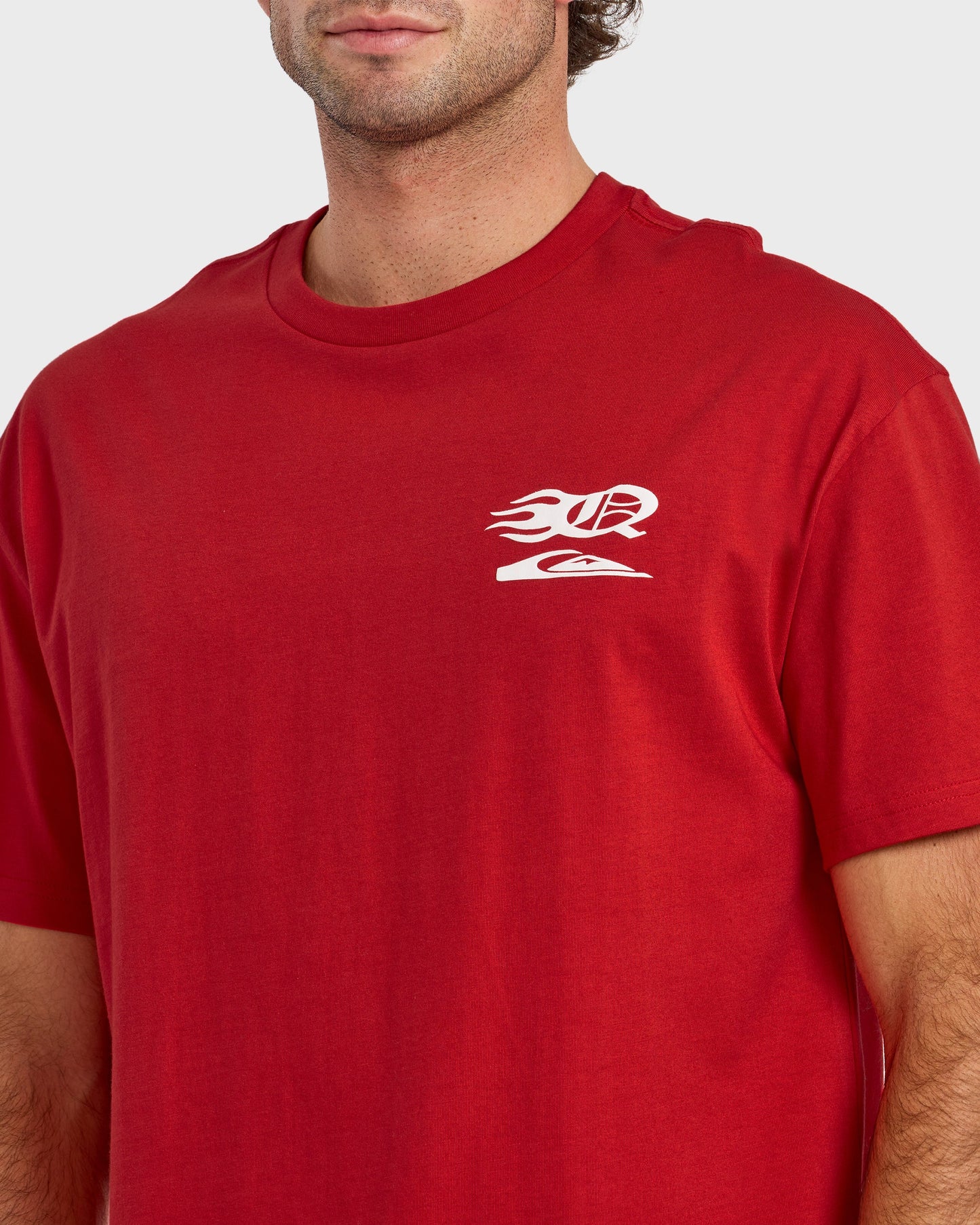 Stacked Mercury Oversized Heavyweight Short Sleeve T-Shirt - Salsa