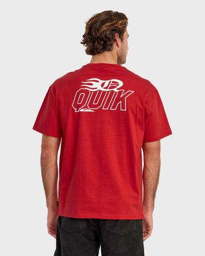 Stacked Mercury Oversized Heavyweight Short Sleeve T-Shirt - Salsa